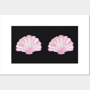 Shell Ya Later - Pink Seashells Posters and Art